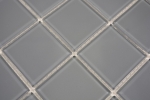 Motif manuel Carreau de mosaïque de verre translucide Crystal gris SALLE DE BAINS WC CUISINE MUR MOS69-0202_m