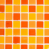 Mosaik Fliese Keramik gelb orange rot Schwimmbad Küche14-0789_f10 Matten 