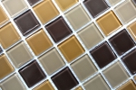 Hand-painted mosaic tile Translucent brown Glass mosaic Crystal brown BATH WC Kitchen WALL MOS62-1302_m