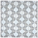 Mosaic tile Translucent gray 3D gray Red Dot Design BATHROOM WC Kitchen WALL MOS68-0215_f | 10 mosaic mats