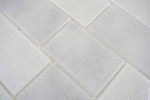 Échantillon manuel Carreau de mosaïque translucide blanc mur composé Bianco BAD WC cuisine WANDMOS68-0139L_m