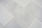 Piastrella di mosaico campione a mano bianco traslucido in muratura Bianco BAD WC cucina WANDMOS68-0139L_m