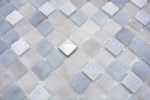Hand pattern mosaic tile translucent stone gray GRIGIO BAD WC kitchen WALL MOS91-0204_m