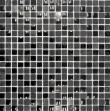 Mosaikfliese Transluzent grau schwarz Glasmosaik Crystal Stein EP grau schwarz silber MOS92-HQ19_f