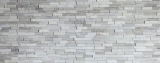 selbst­kle­bende Mosaikfliese Marmor Naturstein grau weiss cream white wood MOS200-0120