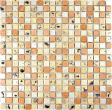 Mosaik Stein Resin gold bronze Wand Fliesenspiegel Küche  Bad MOS88-0715_f