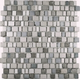 Glass mosaic mosaic mat mosaic border gray beige pastel wall tile backsplash kitchen bathroom