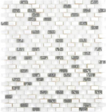 Transluzent    Glasmosaik Verbund Stein Muschel weiß Mosaikfliese Wand Fliesenspiegel Küche Bad MOS86-0001_f