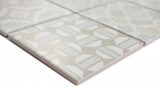 Hand-painted ceramic mosaic picolo BIANCO mosaic tile wall tile backsplash kitchen bathroom MOS22B-B01_m