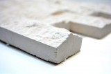 Échantillon manuel Carreau de mosaïque Pierre calcaire Pierre naturelle blanche Brick Splitface Colonial Limestone 3D MOS29-49792_m