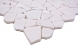 Hand sample mosaic tile marble natural stone quarry Ciot white MOS44-0102_m