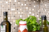 Piastrella di mosaico dipinta a mano pietra traslucida bianca SETA BAGNO WC CUCINA MURO MOS91-0214_m