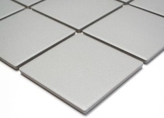 Piastrella di mosaico a mano in ceramica grigio pietra grigio piatto doccia piastrella pavimento MOS22-0204-R10_m