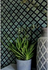 Retro Vintage Mosaikfliesen Keramik Florentiner blau gesprenkelt glänzend Wand MOS13-0408_f | 10 Mosaikmatten