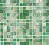 Mosaic tile glass gold-silk green wall tile bathroom tile shower splashback tile backsplash MOS54-0504_f | 10 mosaic mats