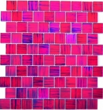 Mosaikfliese Transluzent Glasmosaik Crystal Struktur pink klar gefrostet MOS78-CF87_f | 10 Mosaikmatten