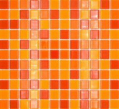 Mosaikfliese Transluzent gelb orange rot Glasmosaik Crystal gelb orange rot MOS62-0802_f | 10 Mosaikmatten