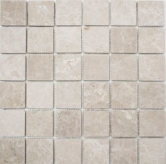 Mosaïque Marbre Pierre naturelle Ivoire Botticino Antique Marble MOS36-0106_f